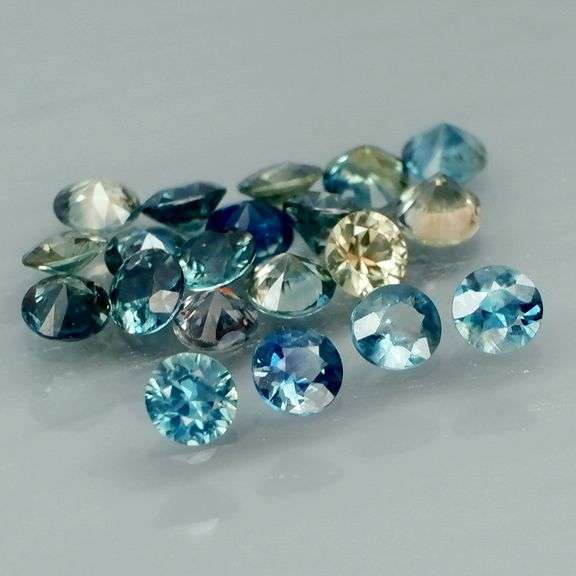 Glittering examples of Australian Parti Sapphires weighing 2.28cts!