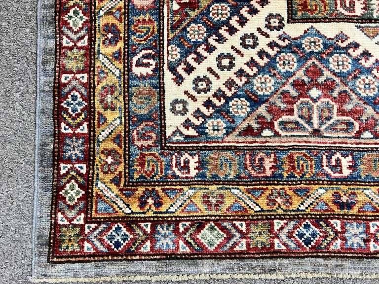 Handmade Traditional Kazak Design 8.3x9.8
