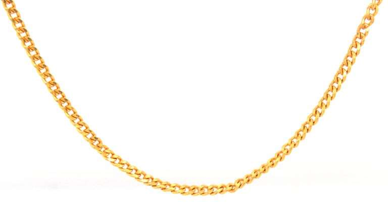 Practical 24 YG Standard Link Necklace