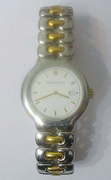 MEN'S TIFFANY TESORO 18K AND STAINLESS STEEL