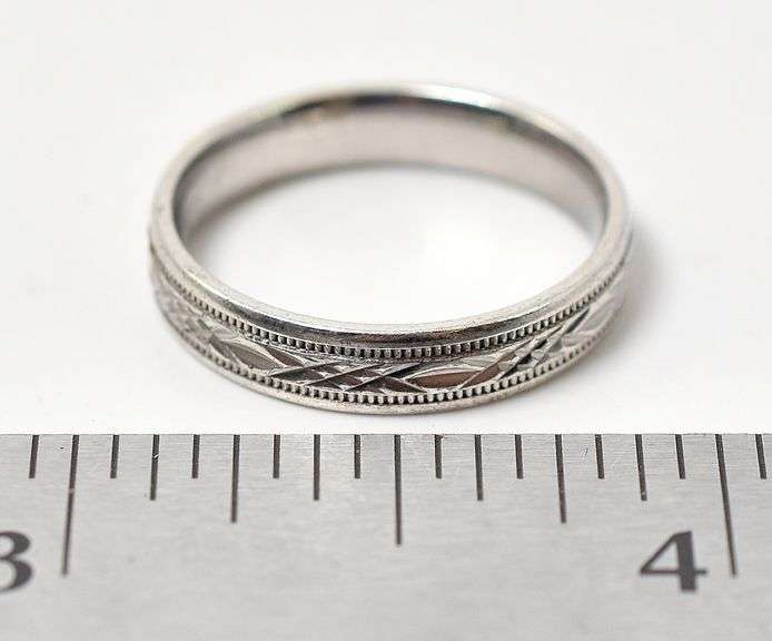 Simple Engraved Band Ring in Sterling