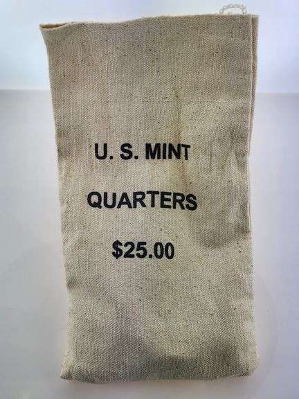 $25 Face Value Bag Of 90% Silver Quarters, (100 Quarters)