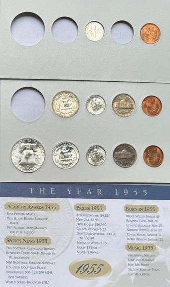Vintage 1955 BU Year Set