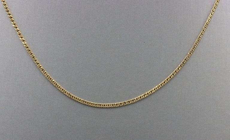 18kt Yellow gold Curb link chain necklace