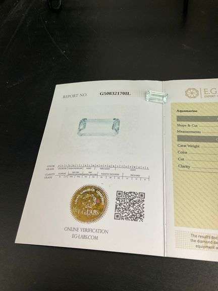 CERTIFIED NATURAL AQUAMARINE 4.98 CARATS