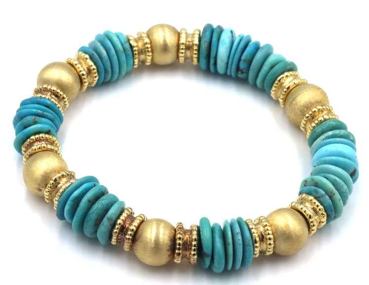 Lot of 3 multi color gemstone bracelets