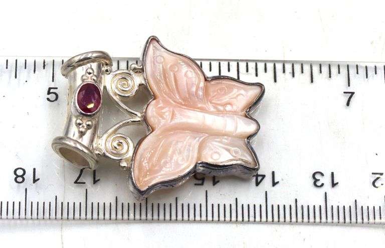 2 Lot of 925 sterling silver Sajen pendants