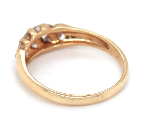 Sparkling Dainty Diamond Dome Ring