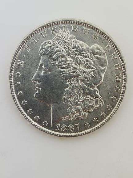 1887 Morgan Silver Dollar, UNC