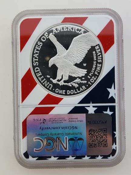 2025 W Proof American Silver Eagle "Donald Trump" NGC PF70 Ultra Cameo