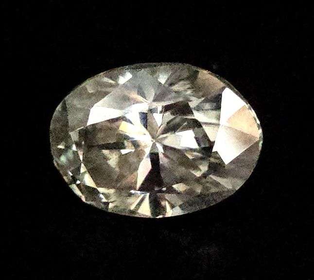 Huge Rare 4.25 Ct  Oval White Lab Simulated Diamond Solitaire