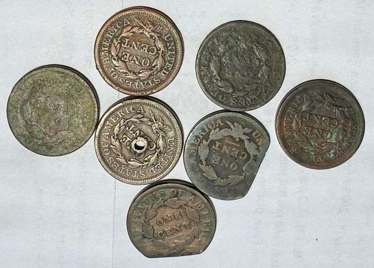 7 Cull Large Cents