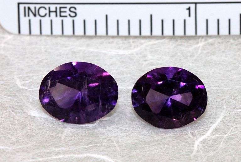 Smokin' Natural Amethyst Pair