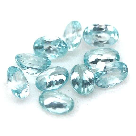 Brilliant 7.33ct Real Cambodian Swiss blue Zircon set!
