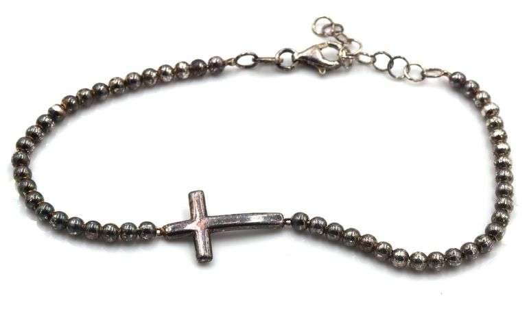 Lot of 2 vintage 925 sterling silver bracelets