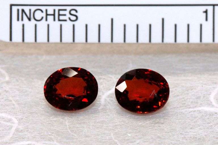 Fiery Natural Spessartine Pair