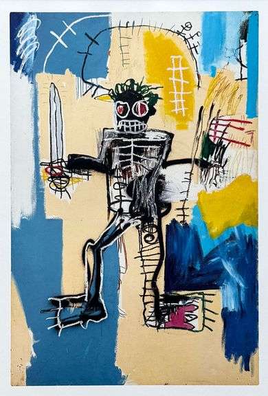 Colorful Jean-Michel Basquiat From 'Symbols and Signs'