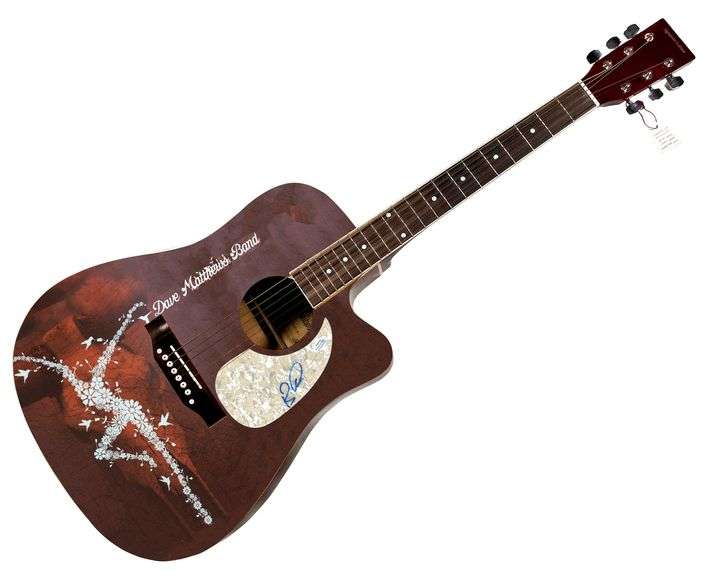 Dave Matthews Band Boyd Tinsley Autographed 1:1 Graphics Photo Guitar ACOA