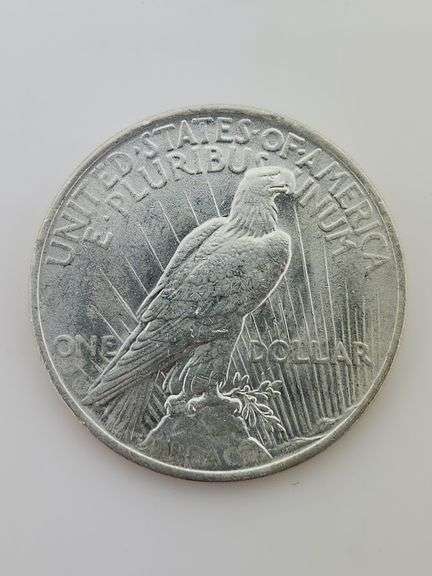 1923 Silver Peace Dollar, AU+
