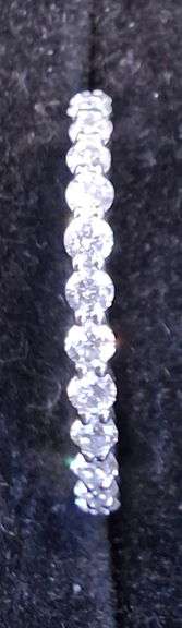 14K White Gold Lab Grown Diamond Wedding Band