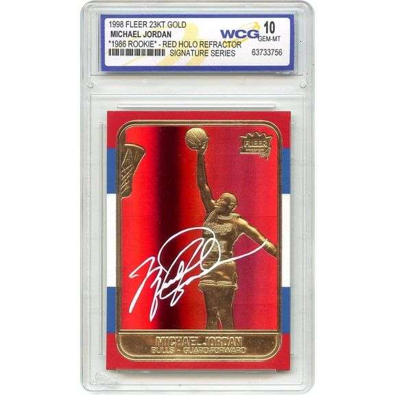 Michael Jordan Rookie Tribute Gold Card GEM-Mint 10