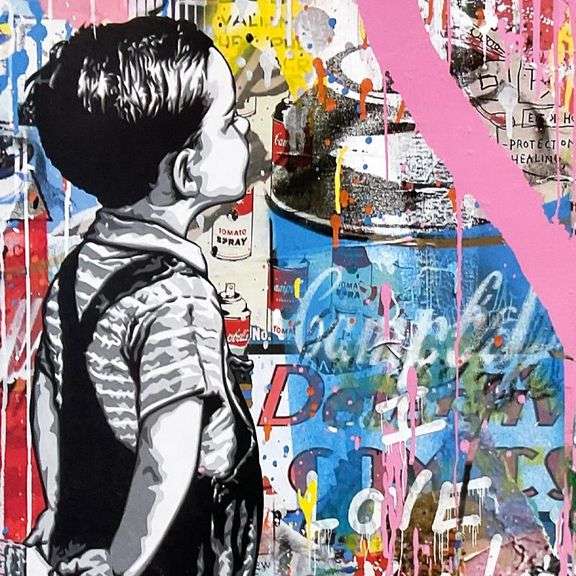 Brainwash Lithograph by Mr Brainwash,