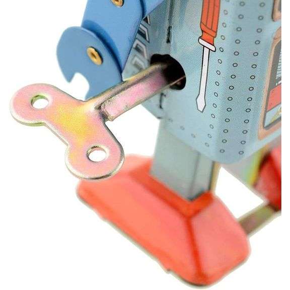 Handmade Collectors Wind-Up Tin Robot