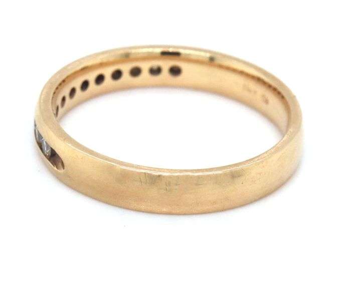 In Demand 14K YG Channel Set Diamond Band