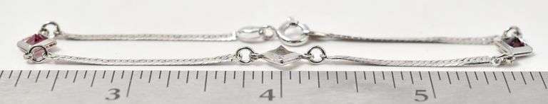 Clear Quartz, Amethyst, and Rose Quartz Clasp Bracelet in Sterling Silver
