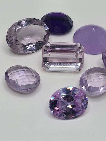 Collector's item! very fine and large 9 Natural Amethyst 63.14 CTTW