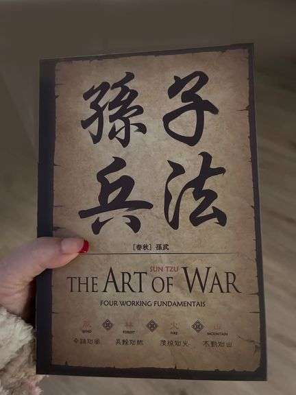 The Art of War with Combination Lock Hidden Safe Book