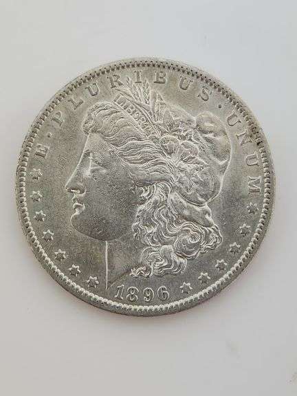 1896 O Morgan Silver Dollar, Cleaned