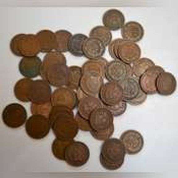 50 1890-1900 Assorted Indian Cents