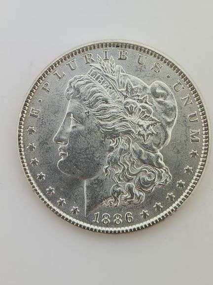 1886 Morgan Silver Dollar, AU