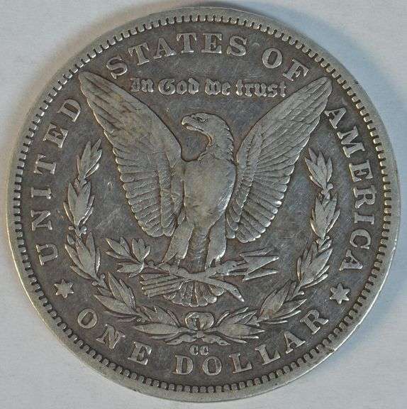 Very nice and scarce 1890-CC Morgan Silver Dollar