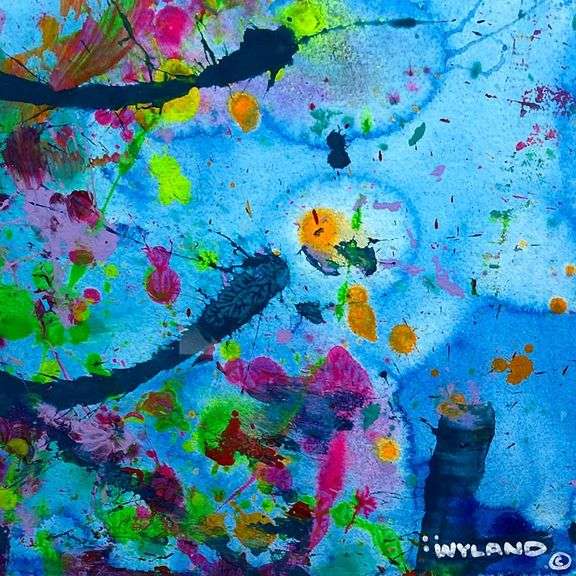 Untitled Abstract by Wyland Original