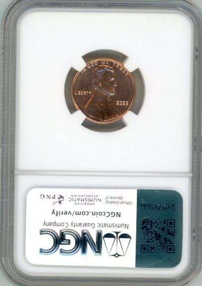2022 Lincoln Cent in NGC MS67RD