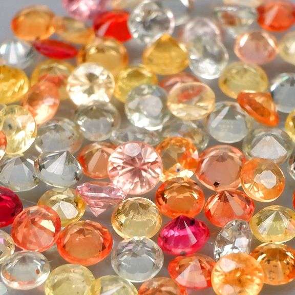 Brilliant 5.82ct multi-color 5.82ct set of Songean Sapphires!