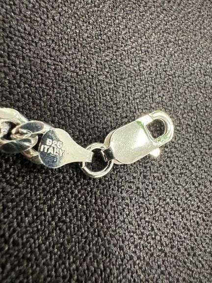 Sterling Silver Solid Miami Cuban Link Chain 6.3mm 925 Italy Heavy Curb Bracelet 8" Inch