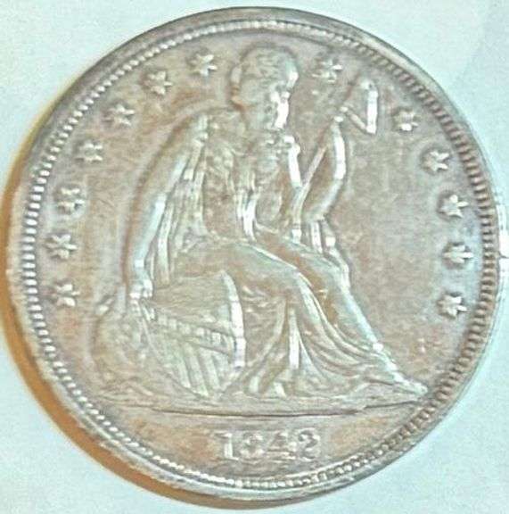 1842 Seated Dollar