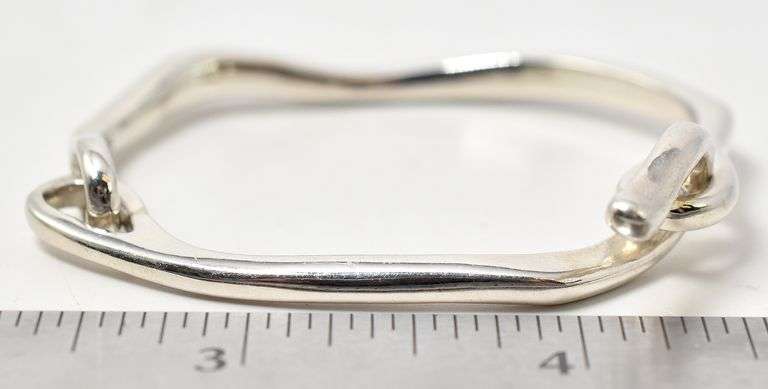 Unique Fish Hook Clasp Bracelet in Sterling Silver