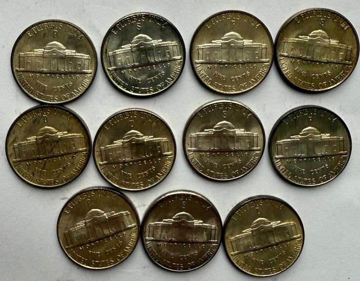 BU  Silver US War Nickel Set