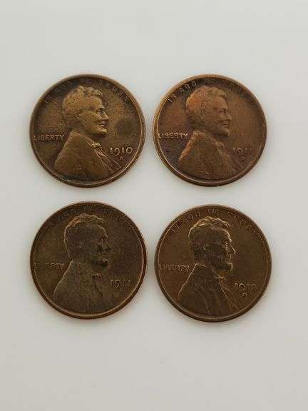 8 Coin Semi Key & Key date Lincoln Cent Lot, Cleaned " See Description"
