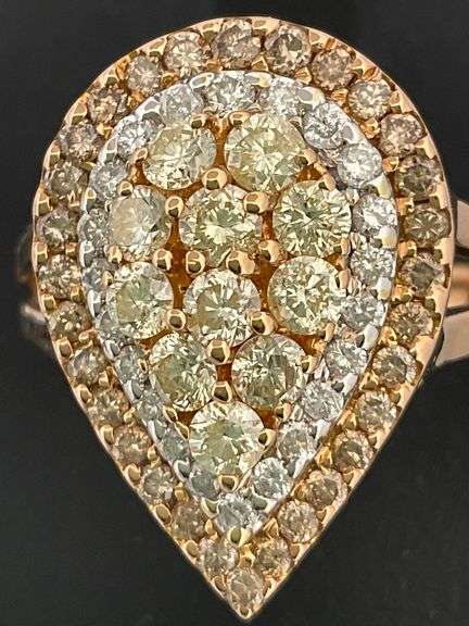 CERTIFIED 18K ROSE GOLD DIAMOND RING