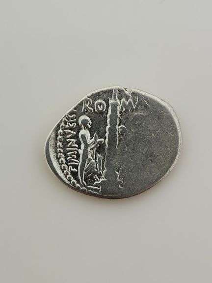 135 BC Roman Empire, C. Augurinus - AR Denarius Rome
