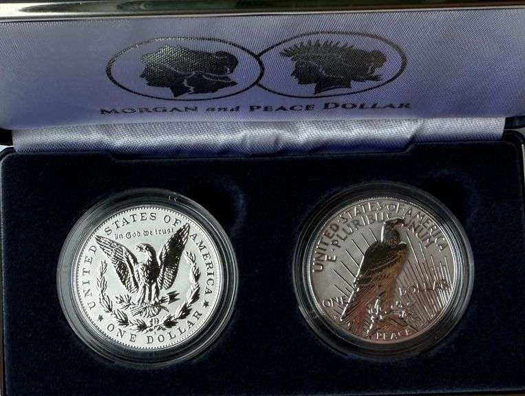 2024 Reverse Proof Morgan Peace Two Coin Set
