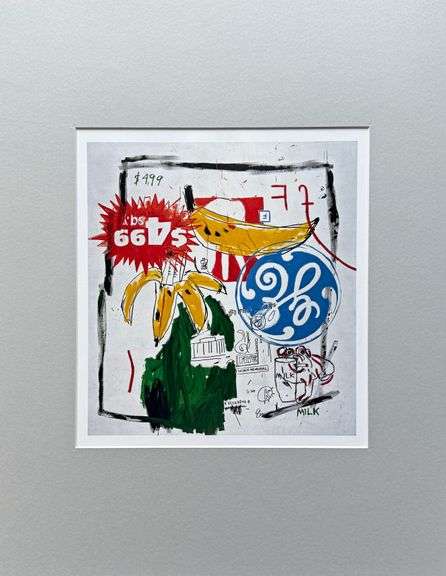 Colorful Jean-Michel Basquiat From 'Symbols and Signs'