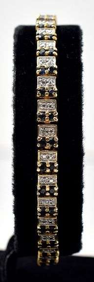 Sapphire Clasp Bracelet in Sterling Silver