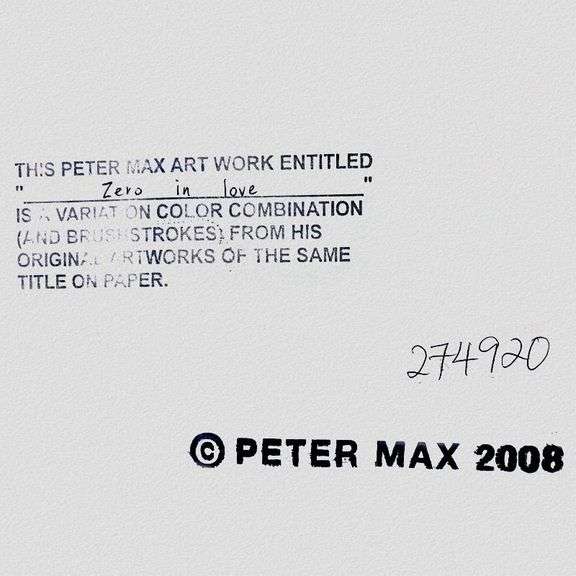 Zero in Love by Peter Max