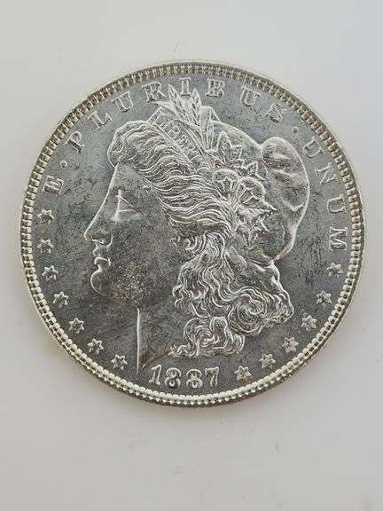 1887 Morgan Silver Dollar, UNC